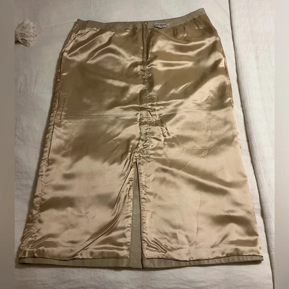 MARINA RINALDI LEATHER SKIRT - Picture 8 of 16
